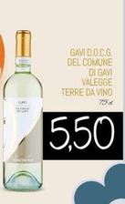 Offerta per Gavi - D.O.C.G. Del Comune Di Valegge Terre Da Vino a 5,5€ in Conad Superstore