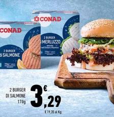 Offerta per Conad - Burger Di Salmone a 3,29€ in Conad Superstore