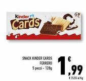 Offerta per Ferrero - Snack Kinder Cards a 1,99€ in Conad Superstore