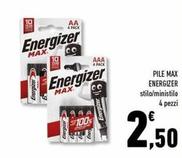 Offerta per Energizer - Pile Max a 2,5€ in Conad Superstore