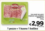 Offerta per Beretta - Salame Milano Fresca Salumeria a 2,99€ in Conad Superstore