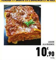Offerta per Lasagne Alla Bolognese a 10,9€ in Conad Superstore