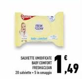 Offerta per Fresh & Clean - Salviette Umidificate Baby Comfort a 1,49€ in Conad Superstore