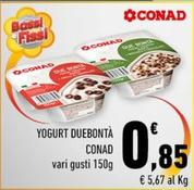 Offerta per Conad - Yogurt Duebontà a 0,85€ in Margherita Conad