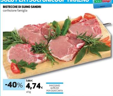 Offerta per Sandri - Bistecche Di Suino a 4,74€ in Ipercoop