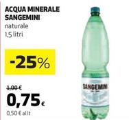 Offerta per Sangemini - Acqua Minerale a 0,75€ in Ipercoop