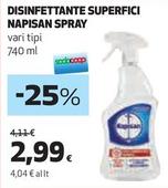 Offerta per Napisan - Disinfettante Superfici Spray a 2,99€ in Ipercoop