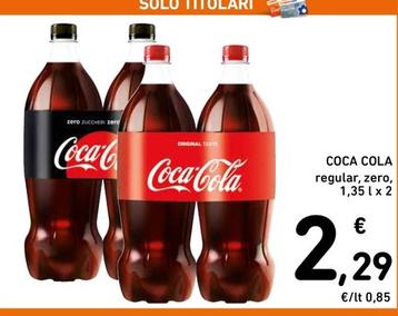 Offerta per Coca cola zero a 2,29€ in Spazio Conad