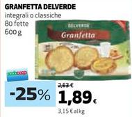 Offerta per Delverde - Granfetta a 1,89€ in Coop