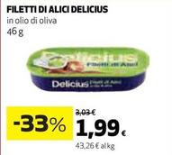Offerta per Delicius - Filetti Di Alici a 1,99€ in Coop