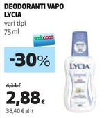 Offerta per Lycia - Deodoranti Vapo a 2,88€ in Coop
