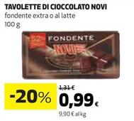 Offerta per Novi - Tavolette Di Cioccolato a 0,99€ in Coop