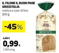 Offerta per Grissitalia - Il Filone Il Buon Pane a 0,99€ in Ipercoop