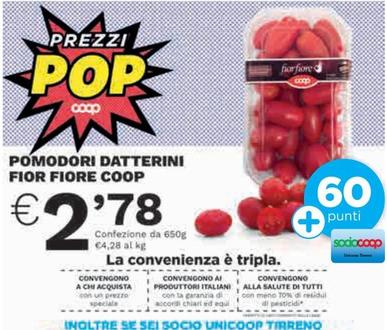 Offerta per Fior Fiore Coop - Pomodori Datterini a 2,78€ in Coop