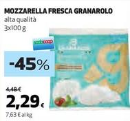 Offerta per Granarolo - Mozzarella Fresca a 2,29€ in Coop