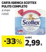 Offerta per Scottex - Carta Igienica Pulito Completo a 2,99€ in Coop