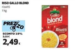 Offerta per Gallo Blond - Riso a 2,49€ in Coop