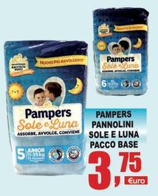 Offerta per Pampers - Pannolini Sole E Luna Pacco Base a 3,75€ in Quadrifoglio Commerciale