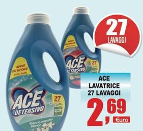 Offerta per Ace - Detersivo Lavatrice 27 Lavaggi a 2,69€ in Quadrifoglio Commerciale