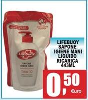 Offerta per Lifebuoy - Sapone Igiene Mani Liquido Ricarica a 0,5€ in Quadrifoglio Commerciale