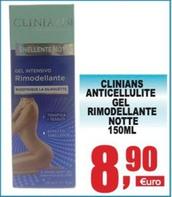 Offerta per Clinians - Anticellulite Gel Rimodellante Notte a 8,9€ in Quadrifoglio Commerciale