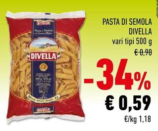 Offerta per Divella - Pasta Di Semola a 0,59€ in Conad