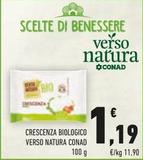 Offerta per Verso Natura Conad - Crescenza Biologico  a 1,19€ in Conad