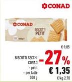 Offerta per Conad - Biscotti Secchi  a 1,35€ in Conad