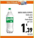 Offerta per Fanta/Sprite - Bibita  a 1,39€ in Conad