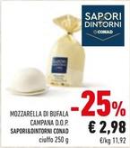 Offerta per Conad - Mozzarella Di Bufala Campana D.O.P. Sapori&Dintorni a 2,98€ in Conad