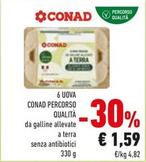 Offerta per Conad - 6 Uova Percorso Qualità a 1,59€ in Conad
