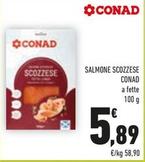 Offerta per Conad - Salmone Scozzese a 5,89€ in Conad