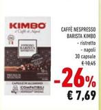Offerta per Kimbo - Caffè Nespresso Barista a 7,69€ in Conad