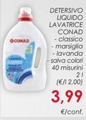 Offerta per Conad - Detersivo Liquido Lavatrice  a 3,99€ in Conad