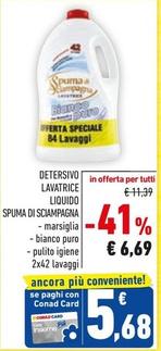 Offerta per Spuma Di Sciampagna - Detersivo Lavatrice Liquido a 6,68€ in Conad