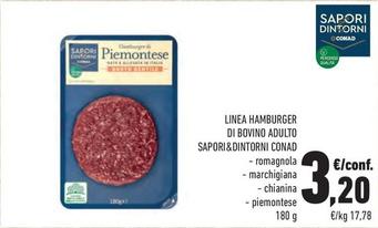 Offerta per Sapori&dintorni Conad - Linea Hamburger Di Bovino Adulto a 3,2€ in Conad City