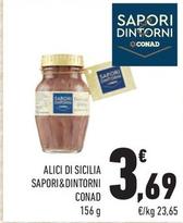Offerta per Sapori & Dintorni Conad - Alici Di Sicilia a 3,69€ in Conad City