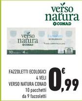 Offerta per Verso Natura Conad - Fazzoletti Ecologici a 0,99€ in Conad City