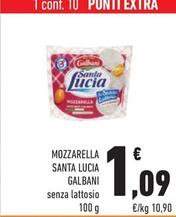 Offerta per Galbani - Mozzarella Santa Lucia a 1,09€ in Conad City