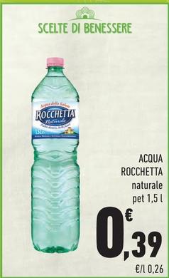 Offerta per Rocchetta - Acqua a 0,39€ in Margherita Conad