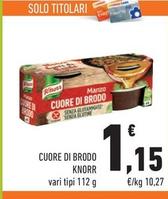 Offerta per Knorr - Cuore Di Brodo a 1,15€ in Margherita Conad