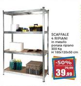 Offerta per Scaffale 4 Ripiani a 39,99€ in Happy Casa Store