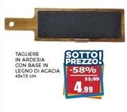 Offerta per Tagliere In Ardesia Con Base In Legno Di Acacia a 4,99€ in Happy Casa Store