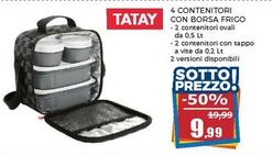 Offerta per Tatay - Contenitori Con Borsa Frigo a 9,99€ in Happy Casa Store