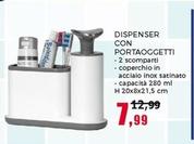 Offerta per Dispenser Con Portaoggetti a 7,99€ in Happy Casa Store