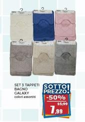 Offerta per Set 3 Tappeti Bagno Galaxy a 7,99€ in Happy Casa Store
