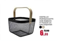 Offerta per Cestello Portaoggetti Con Manico a 6,99€ in Happy Casa Store