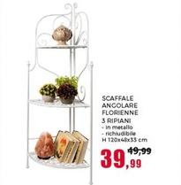 Offerta per Scaffale Angolare Florienne 3 Ripiani a 39,99€ in Happy Casa Store