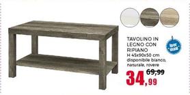 Offerta per Tavolino In Legno Con Ripiano a 34,99€ in Happy Casa Store