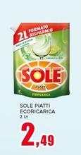 Offerta per Sole - Piatti Ecoricarica a 2,49€ in Happy Casa Store